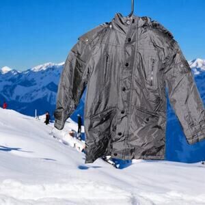 Akademiks Youth Parka Black Winter Coat Size Large(6)